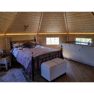 (16.5 m² + 2 extensions) Large Glamping Cabin