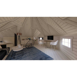 (16.5 m² + 2 extensions) Large Glamping Cabin