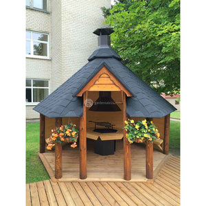 (9.2 m²) (14.9 m²) Open BBQ Hut