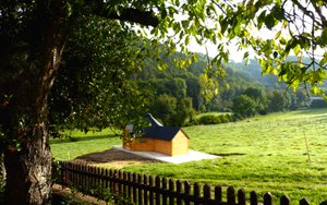 extended bbq hut at the natural country side