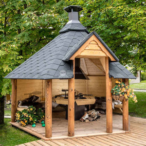 (9.2 m²) (14.9 m²) Open BBQ Hut